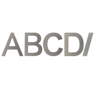 Rear Fix Stainless Steel Alphabet 76mm